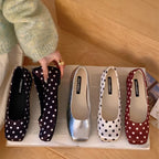 Damen Ballerinas mit polka Punkte Design und komfortablem Innenfutter R&B