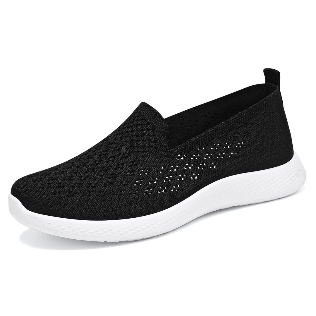 Damen Atmungsaktive Slip-On Sneakers mit elastischem Strickoberteil R&B