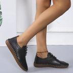 Damen bequeme Schnürschuhe mit rutschfester Gummisohle und atmungsaktivem Obermaterial R&B
