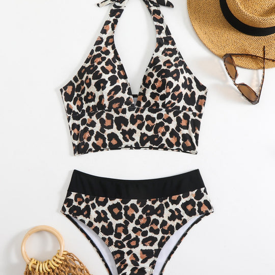 Damen Bikini-Set mit elegantem Leo-Muster und komfortablem Schnitt R&B