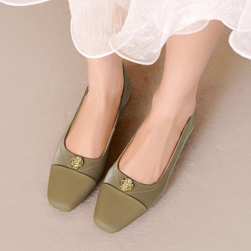 Damen Ballerinas mit elegante Spitze und modischer Verzierungsdetails R&B