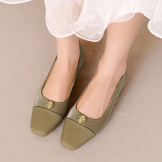 Damen Ballerinas mit elegante Spitze und modischer Verzierungsdetails R&B