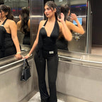 Damen Jumpsuit mit elegantem Halterdesign und schmaler Passform R&B