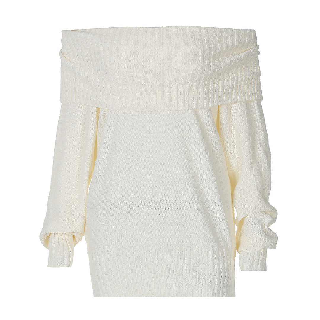 Damen Off-Shoulder Strickpullover R&B