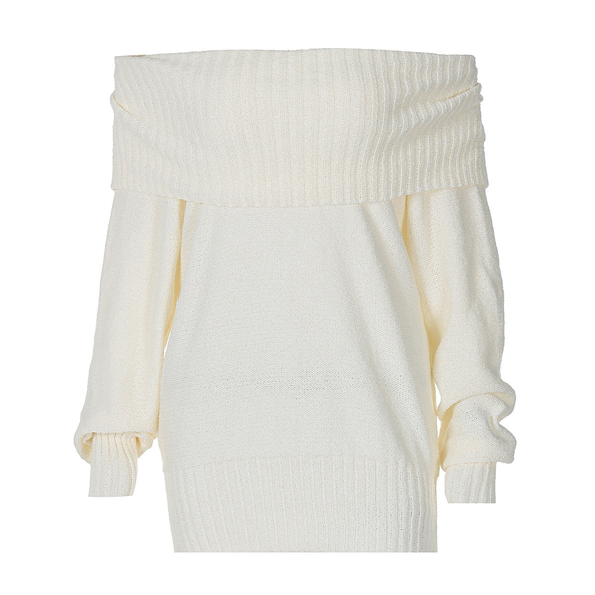Damen Off-Shoulder Strickpullover R&B