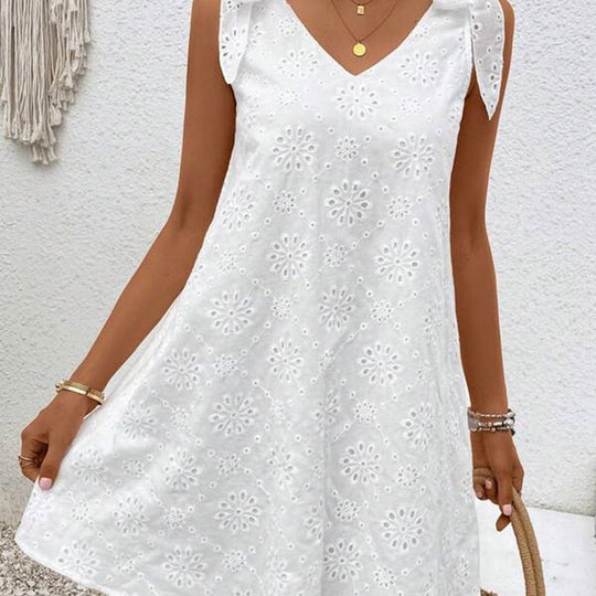 Damen Sommerkleid mit verspielten Schleifen von R&B