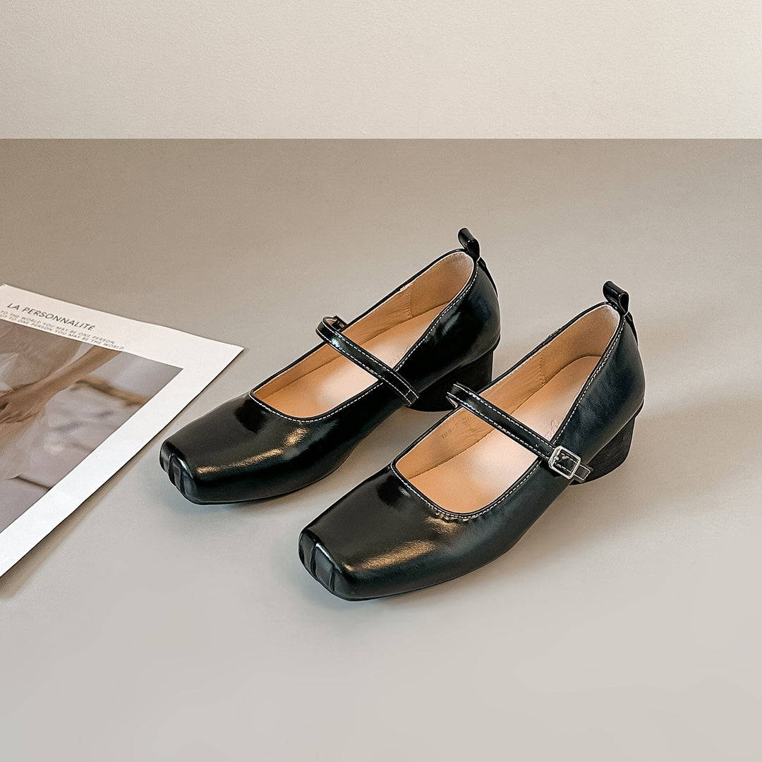 Damen Ballerina Schuhe mit elegantem Riemen und spitz zulaufendem Design R&B