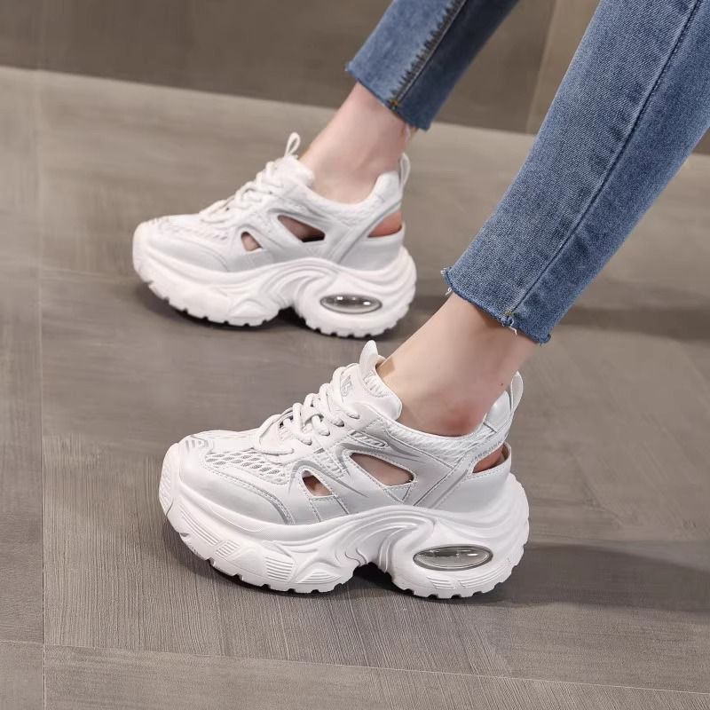 Damen Sportliche Chunky Sneakers mit atmungsaktiver Mesh-Oberfläche und komfortabler Dämpfung