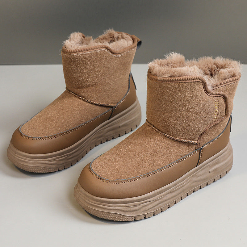 Damen warme Winterboots mit kuscheligem Innenfutter und robustem Profil R&B