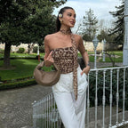 Damen Elegantes Wickel-Top mit asymmetrischem Schnitt und Rüschendetails R&B