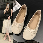 Damen Ballerinas mit feiner Schleifenapplikation R&B