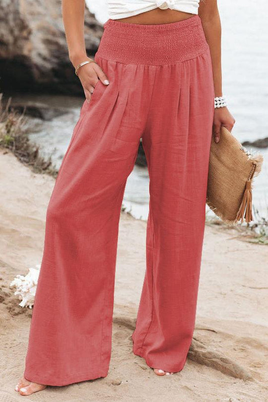 Damen Weite Leinenhose R&B