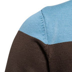 Herren Strickjacke mit modernem Zipper und sportiven Farbstreifen
