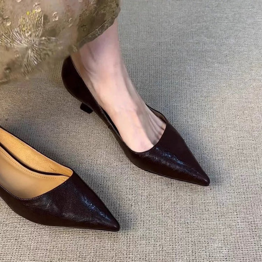 Damen elegante Pumps mit modischem Spitzendesign und bequemer Innensohle R&B