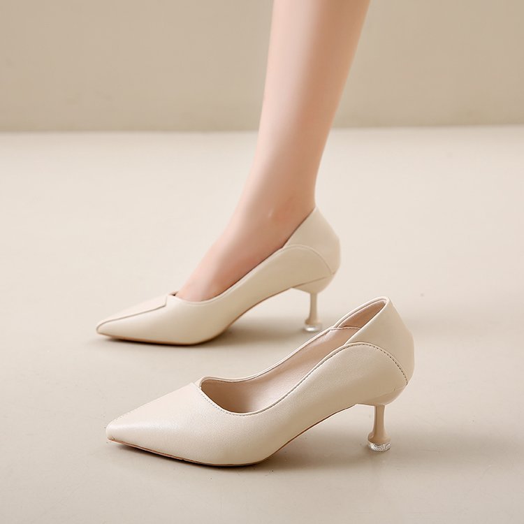 Damen elegante Spitzen Pumps mit einzigartigem Absatz R&B