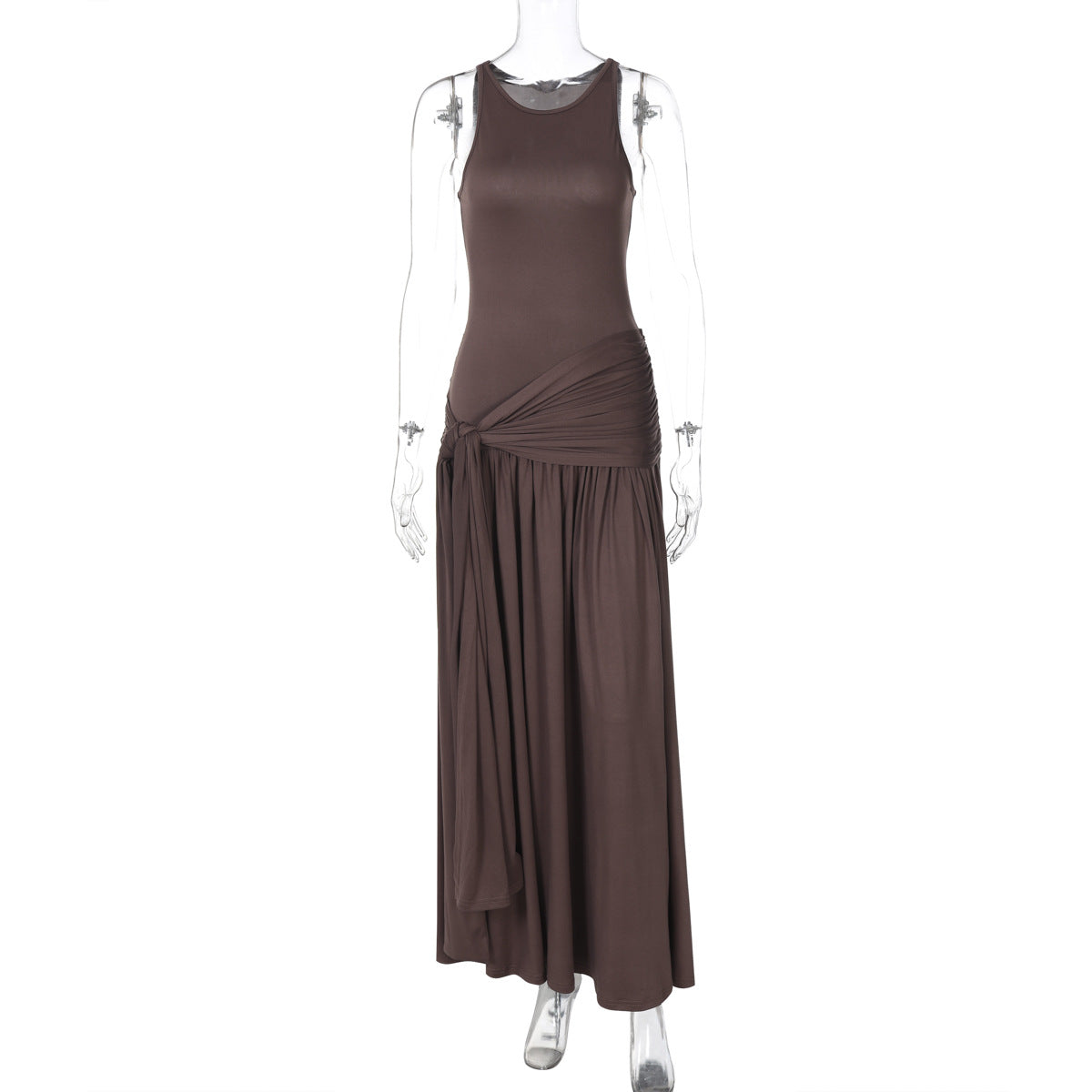 Damen Elegantes Maxikleid mit raffiniertem Wickel-Design und schmeichelnder Silhouette R&B