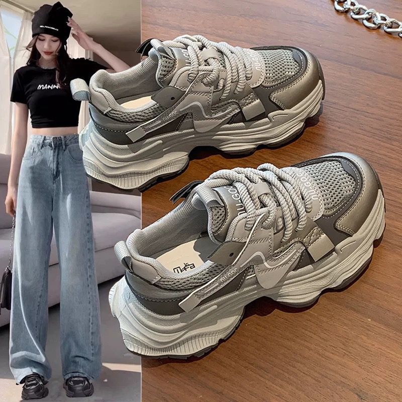 Damen Sneaker mit luftiger Mesh-Oberfläche und dämpfender Sohle R&B