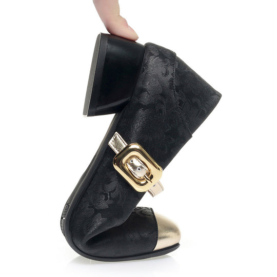 Damen Mary Jane Pumps mit verstellbarem Riemen und komfortablem Blockabsatz R&B