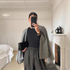 Damen modische Wolljacke im Boxy-Schnitt R&B