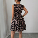 Damen Kleid mit tierischem Muster R&B