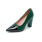 Damen elegante High Heels mit stilvollen zweifarbigen Akzenten R&B