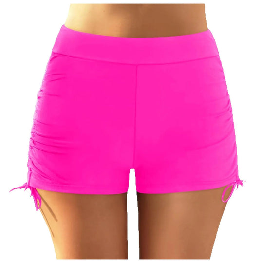 Damen sportliche Badeshorts mit verstellbarem Bund R&B