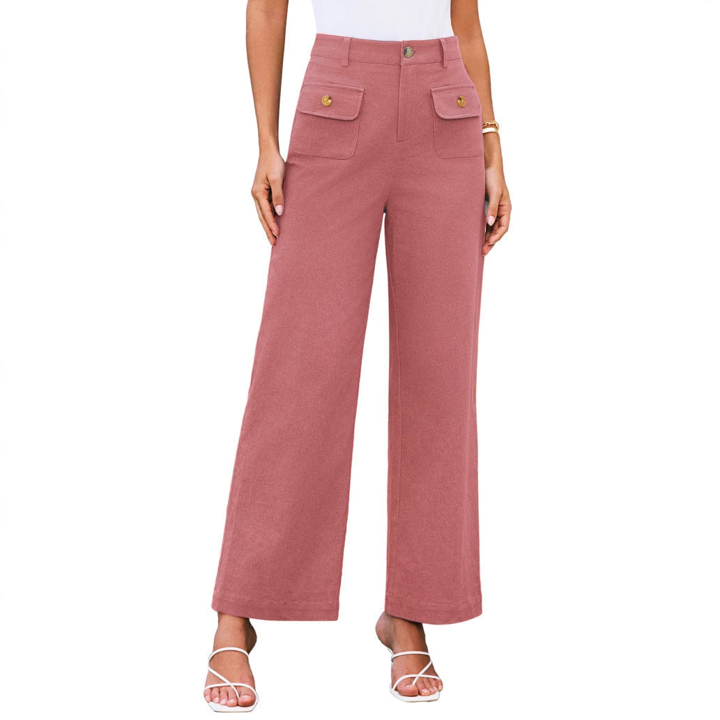 Damen weite Stoffhose mit praktischen Taschen R&B