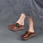 Damen Komfortable Clogs mit floralen Cut-Outs und ergonomischer Sohle R&B