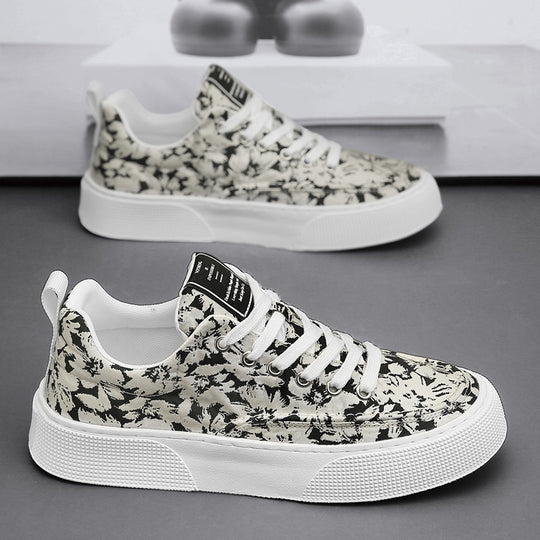 Damen modische Sneaker mit floralem Design und gepolsterter Sohle R&B