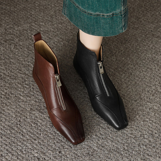 Damen Stiefeletten mit elegantem Reißverschluss und komfortablem Design R&B