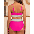 Damen Bikini-Set mit modischem Wickeldesign und verstellbaren Trägern R&B