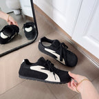Damen sportliche Sneakers mit atmungsaktiver Oberflächenstruktur und rutschfester Sohle R&B
