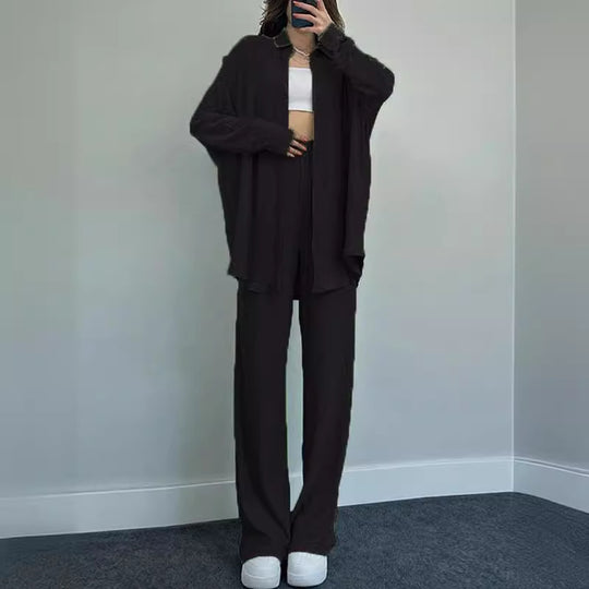 Damen lässiger Overall mit schickem Hemd R&B
