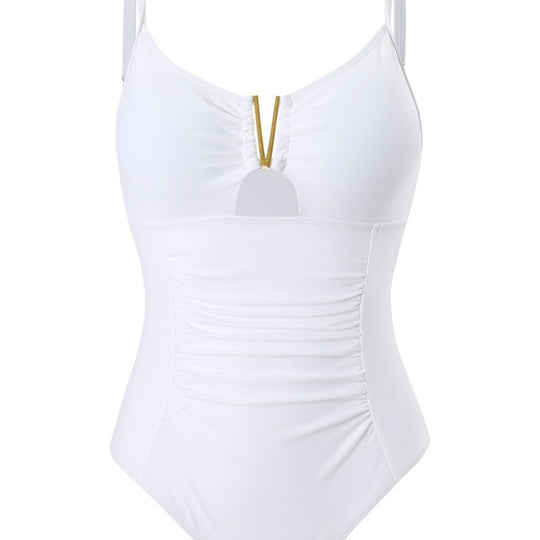 Damen Schwimmanzug mit Raffungen und elegantem Dekor R&B