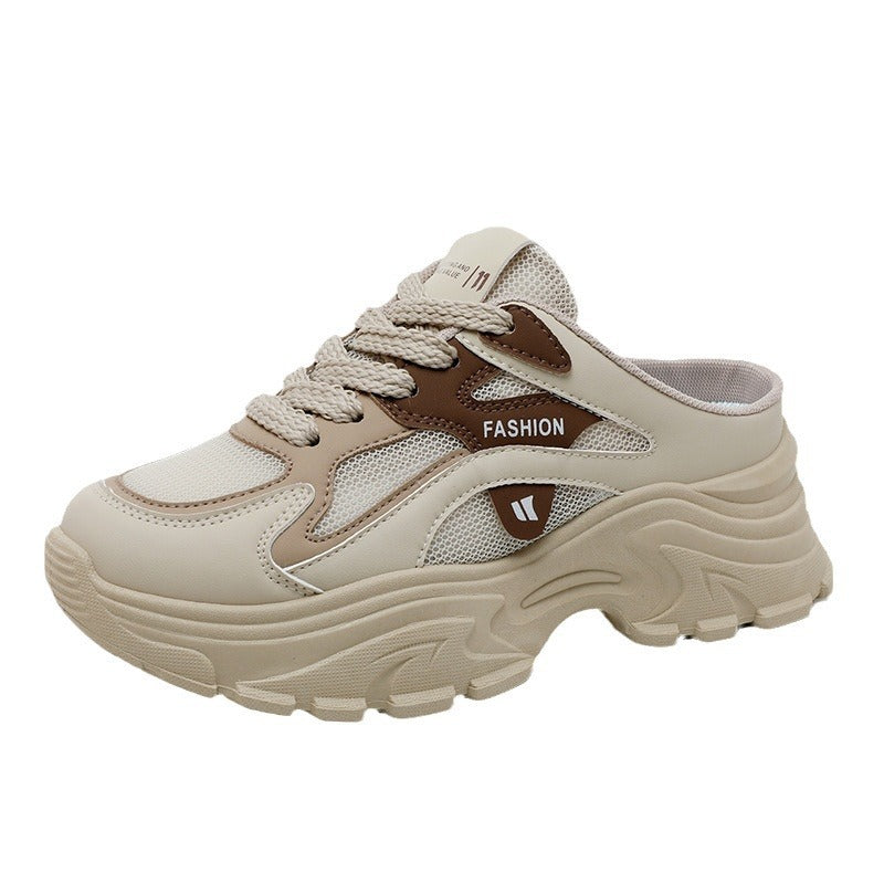 Damen modische Chunky Sneaker mit atmungsaktiver Mesh-Oberfläche und stabiler Dämpfung R&B