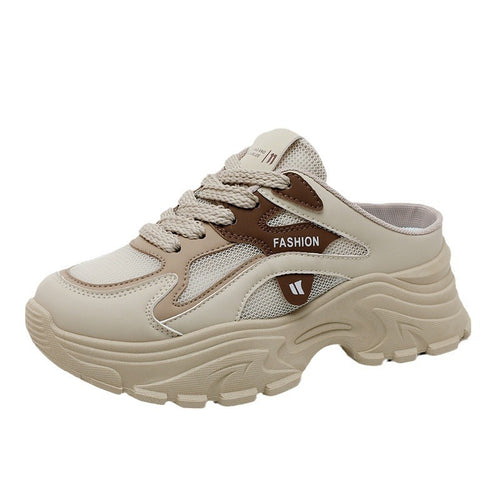 Damen modische Chunky Sneaker mit atmungsaktiver Mesh-Oberfläche und stabiler Dämpfung R&B