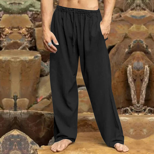 Herren entspannende Freizeithose mit elastischem Bund und praktischen Taschen R&B