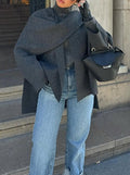 Damen Oversized Strickjacke mit elegantem Schnitt und voluminösen Ärmeln R&B