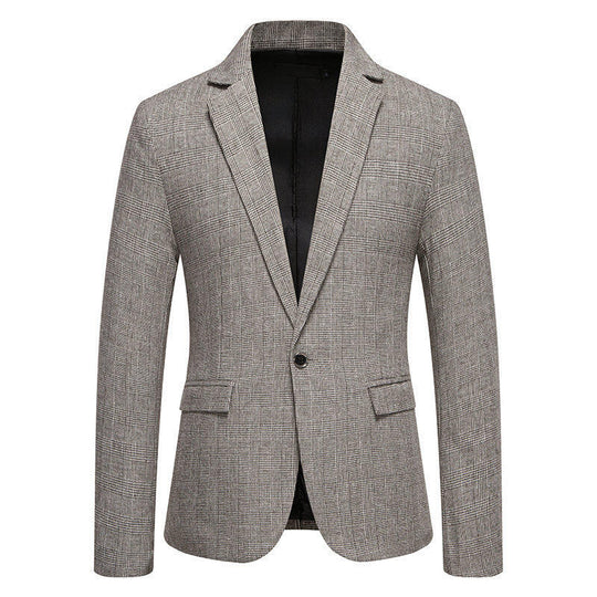 Herren eleganter Blazer im Herringbone-Design R&B