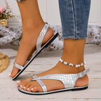 Damen Trendige und luftige Flip-Flop Sandalen R&B