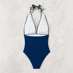 Damen Hochgeschnittener Floral Badeanzug R&B