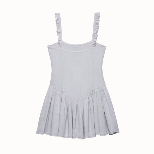Damen sommerliches Minikleid mit feinen Rüschendetails und strukturierter Passform R&B