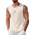 Herren Sportliches Tanktop mit atmungsaktiver Wabenstruktur R&B