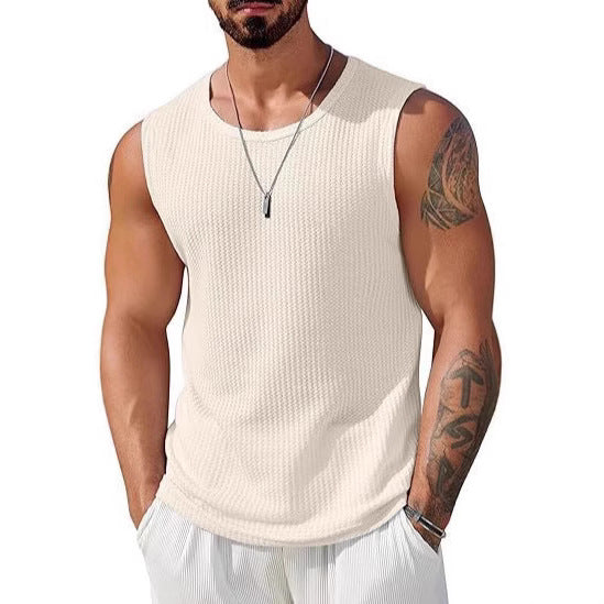 Herren Sportliches Tanktop mit atmungsaktiver Wabenstruktur R&B