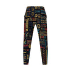 Damen Sportliche Leggings mit buntem Tribal-Muster R&B