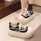 Damen Plüschige Chunky Sneakers mit dicker Sohle R&B