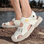 Herren leichte und atmungsaktive Outdoor-Sandalen mit verstellbaren Riemen R&B