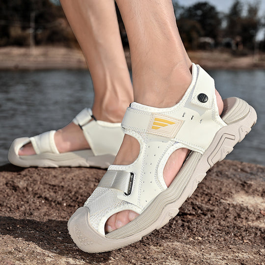 Herren leichte und atmungsaktive Outdoor-Sandalen mit verstellbaren Riemen R&B