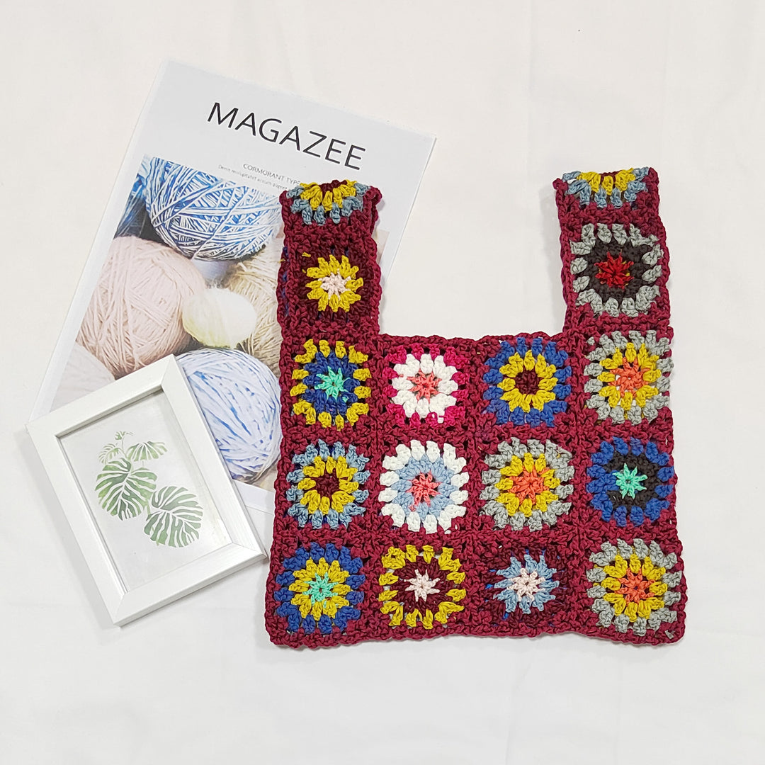 Damen handgefertigte Häkel-Tasche R&B