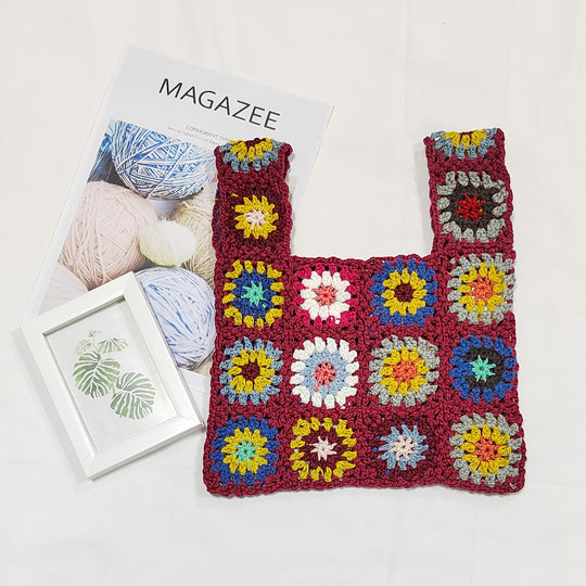 Damen handgefertigte Häkel-Tasche R&B